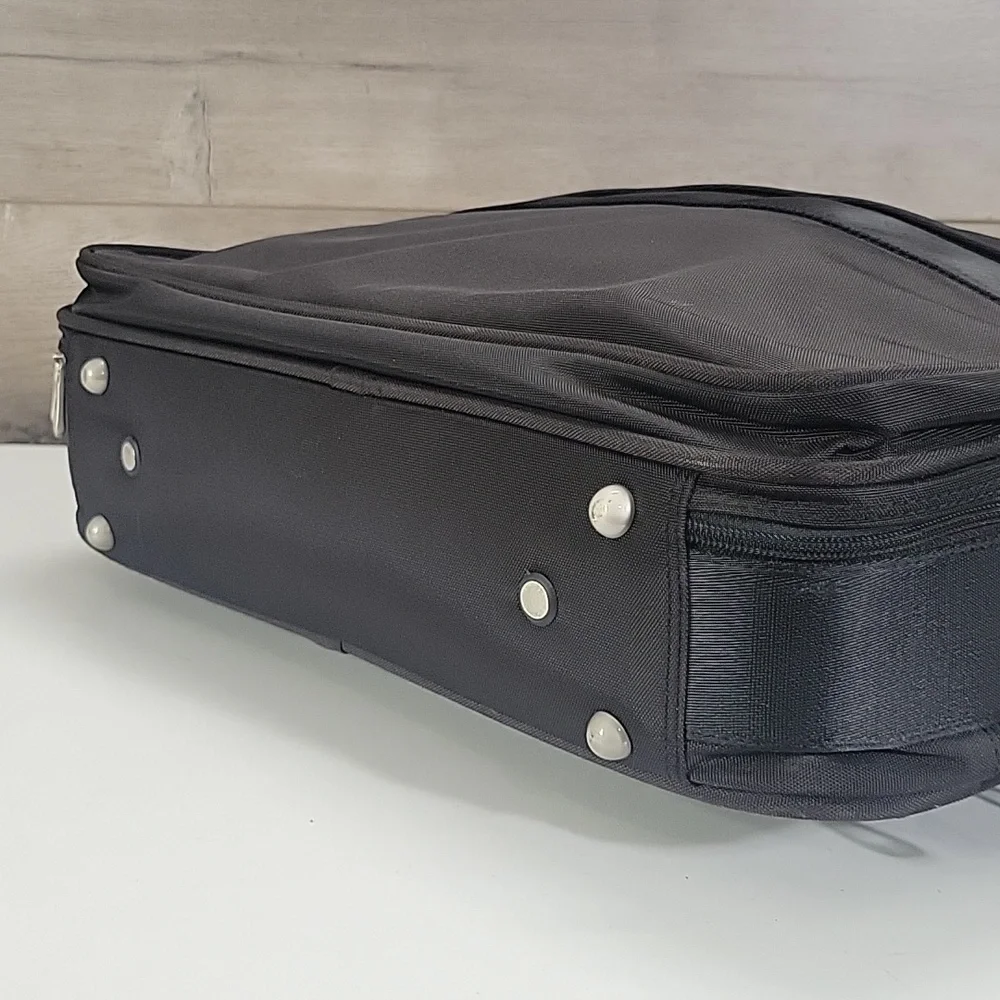 Longhchamp Black Nylon Briefcase Laptop Bag